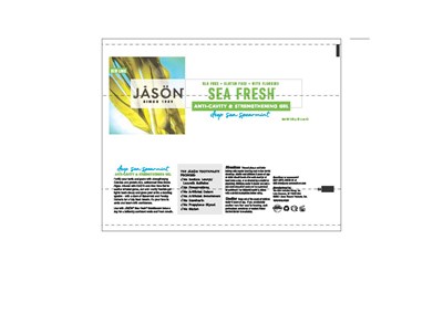 Carton Label (Jason Sea Fresh Anticavity Gel Deep Sea Spearmint Carton Label (2))